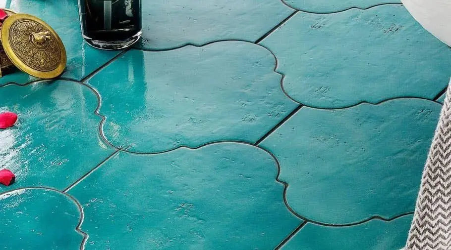 Cavallo 8" x 10" Arabesque Glossy Porcelain Tile