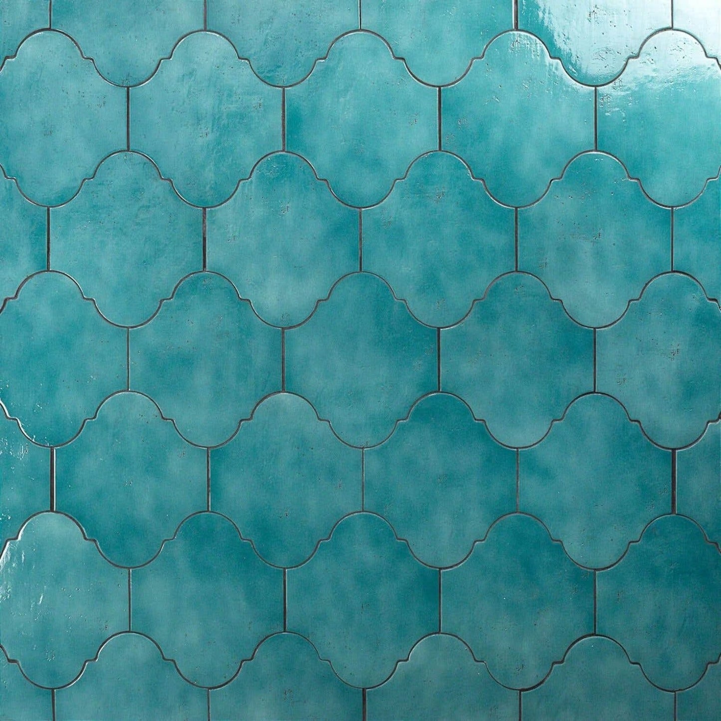 Cavallo 8" x 10" Arabesque Glossy Porcelain Tile