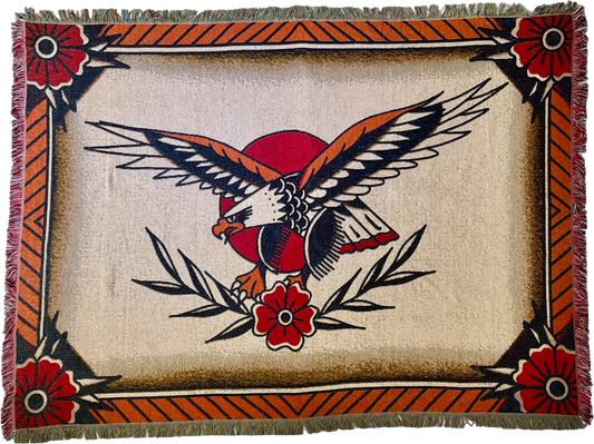 Inked Rugs - Traditional Eagle Tapestry
