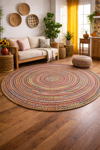 Haniesta - Souk Bohemian Round Jute Rug