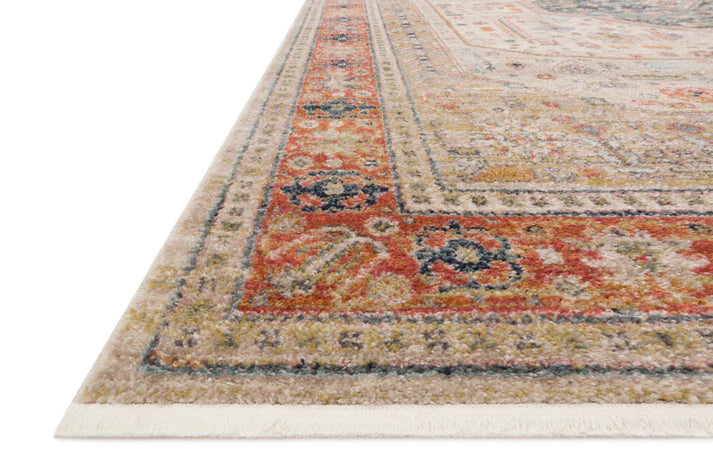 Magnolia Home by Joanna Gaines x Loloi Graham GRA-03 Persimmon Ant.Ivory Transitional Power Loomed Rug