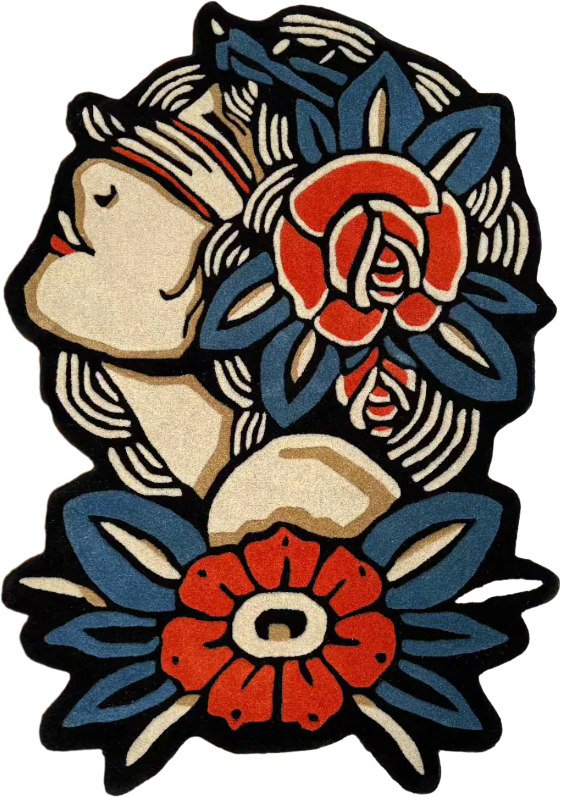 Inked Rugs Demo - Lady Rose