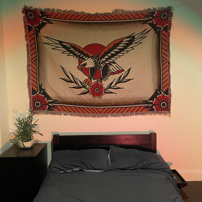 Inked Rugs - Traditional Eagle Tapestry