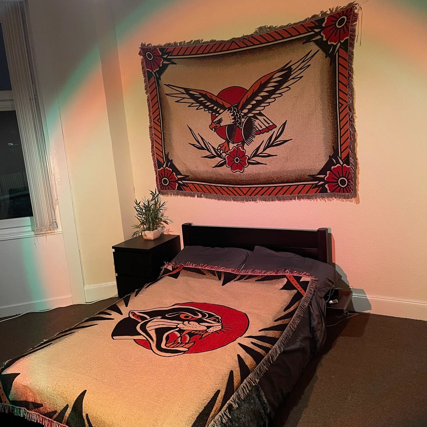 Inked Rugs - Traditional Eagle Tapestry