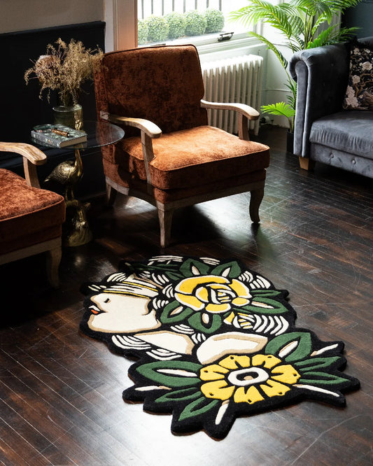 Inked Rugs Demo - Lady Rose