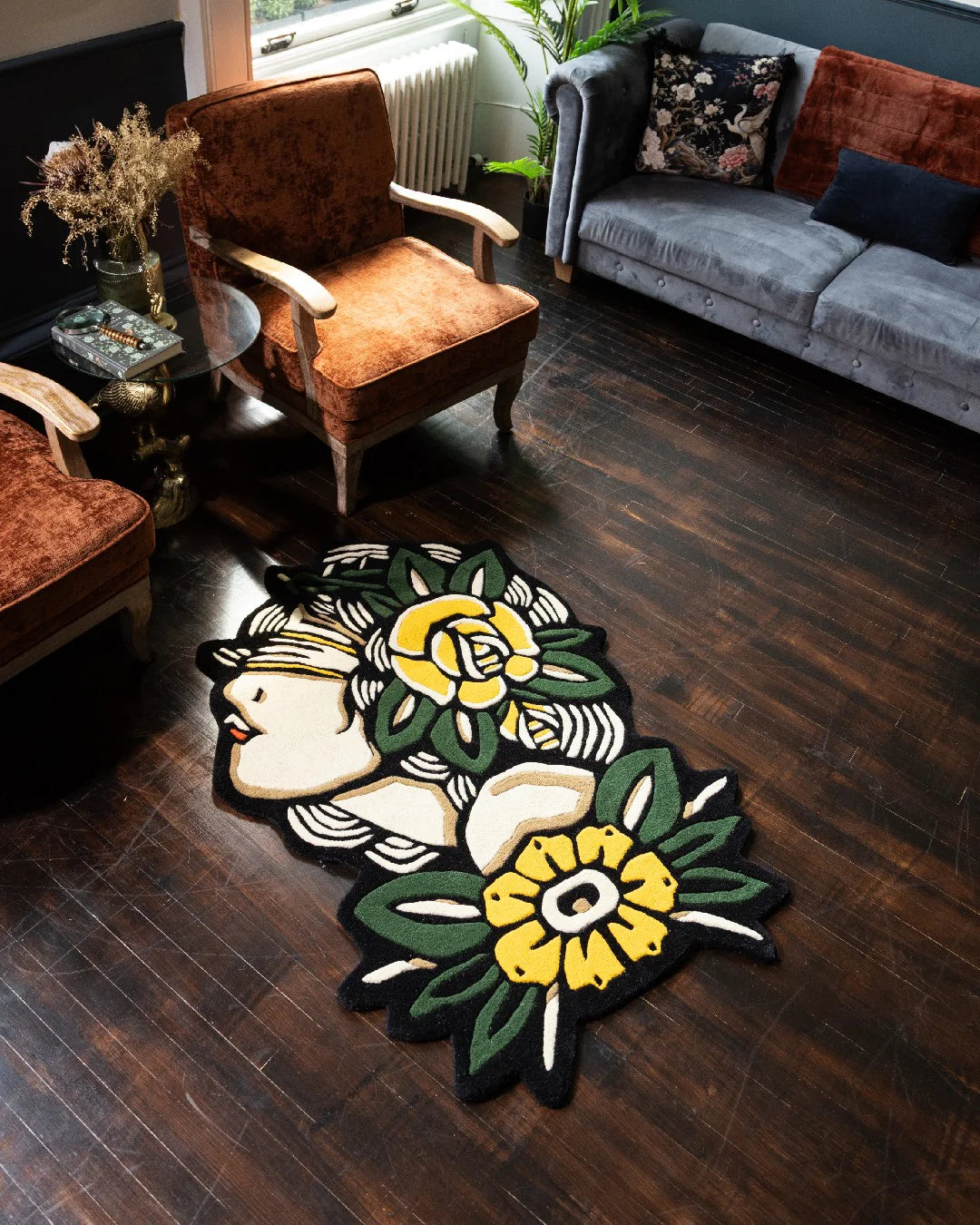 Inked Rugs Demo - Lady Rose