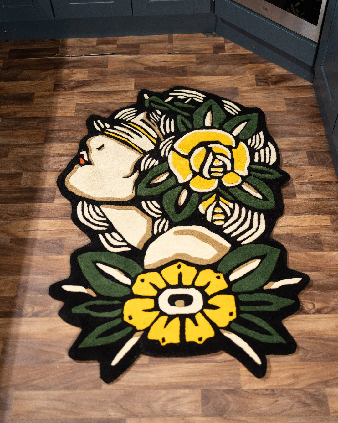 Inked Rugs Demo - Lady Rose