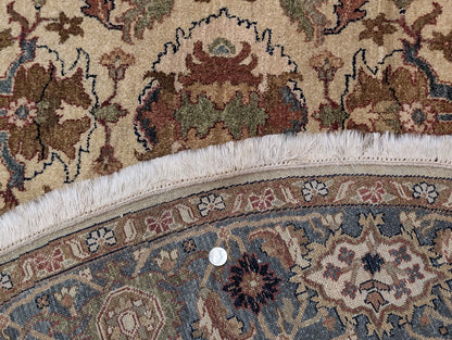 Round Indo Persian Rug - Wool Hand Knotted