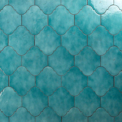 Cavallo 8" x 10" Arabesque Glossy Porcelain Tile