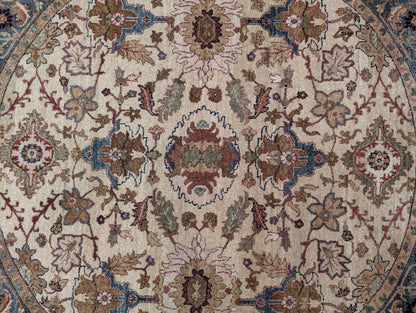 Round Indo Persian Rug - Wool Hand Knotted