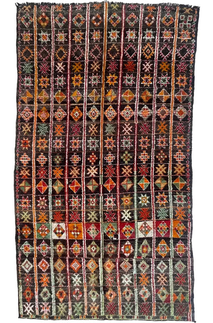 Vintage Amazigh Hand-Knotted Wool Rug