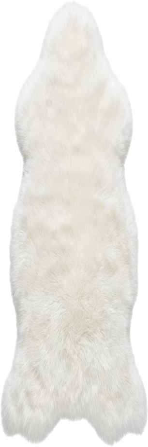 WoolyFluff - Extra Fluffy & Shaggy Double Pelt Sheep Fur Area Rug