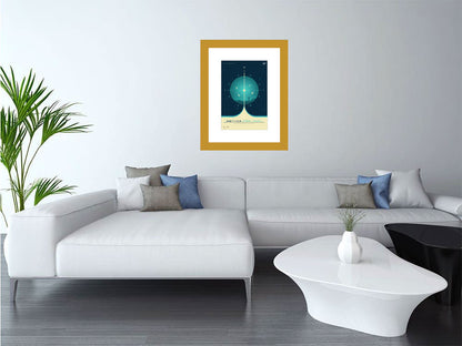 Atomic Clock Blue